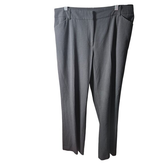 Apostrophe Womens Black Stretch Trousers Size 14 Polyester Rayon Blend - Picture 1 of 6